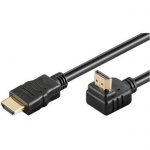 PremiumCord Kabel HDMI+Ethernet, zlac., 90°, 1m, kphdmea1