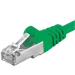 Premiumcord Patch kabel CAT6a S-FTP, RJ45-RJ45, AWG 26/7 1,5m, zelená, sp6asftp015G