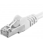 Premiumcord Patch kabel CAT6a S-FTP, RJ45-RJ45, AWG 26/7 1,5m, bílá, sp6asftp015W