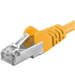 Premiumcord Patch kabel CAT6a S-FTP, RJ45-RJ45, AWG 26/7 5m, žlutá, sp6asftp050Y