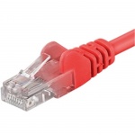 PremiumCord Patch kabel UTP RJ45-RJ45 CAT6 0.5m červená, sp6utp005R