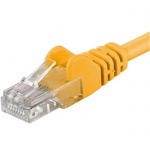 PREMIUMCORD Patch kabel UTP RJ45-RJ45 level CAT6, 10m, žlutá, sp6utp100Y