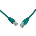SOLARIX patch kabel CAT5E SFTP PVC 0,5m zelený snag-proof, 28450059