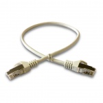 DATACOM Patch cord S/FTP CAT6A 0,5m šedý, 1690