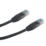 DATACOM Patch cord UTP CAT6 0,25m černý, 15891