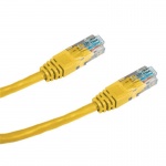 DATACOM Patch cord UTP CAT6 0,25m žlutý, 15895