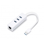TP-Link UE330 USB 3.0 3-portový USB hub & gigabitový ethernet adaptér, UE330