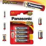 Alkalická baterie AA Panasonic Pro Power LR6 4ks, 09718