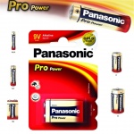 Alkalická baterie 9V Panasonic Pro Power 6LR61, 09894