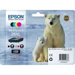 Epson T2636 Multip. 4-colours 26XL Claria Premium, C13T26364010 - originální