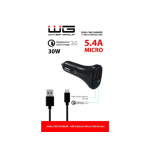 Autonabíječka 2xUSB 30W + kabel MICRO (Černá), 4310