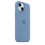  Apple Silikonový Kryt vč. Magsafe pro iPhone 15 Winter Blue, MT0Y3ZM/A