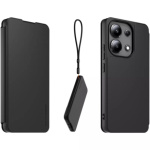 Made for Xiaomi Book Pouzdro s Poutkem pro Xiaomi Redmi Note 13 4G Black, WIFOLIONOTE134GNDR