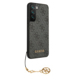 Guess 4G Charm Zadní Kryt pro Samsung Galaxy S23 Grey, GUHCS23SGF4GGR