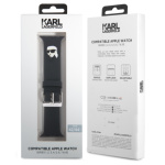 Karl Lagerfeld Karl Head NFT Řemínek pro Apple Watch 42/44/45/46/49 Black, KLAWLSLKNK