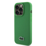 Lacoste Iconic Petit Pique Woven Logo Magsafe Zadní Kryt pro iPhone 15 Pro Max Green, LCHMP15XPVCN