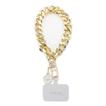 Guess Univerzální Popruh na Ruku 4G Charm Gold, GUOUCBMC4MD