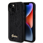 Guess Sequin Script Logo Zadní Kryt pro iPhone 15 Plus Black, GUHCP15MPSFDGSK