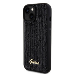 Guess Sequin Script Logo Zadní Kryt pro iPhone 15 Plus Black, GUHCP15MPSFDGSK