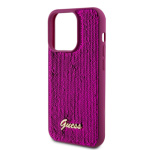 Guess Sequin Script Logo Zadní Kryt pro iPhone 14 Pro Max Magenta, GUHCP14XPSFDGSF