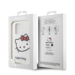 Hello Kitty IML Head Logo Zadní Kryt pro iPhone 13 Pro White , HKHCP13LHCKHST