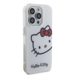 Hello Kitty IML Head Logo Zadní Kryt pro iPhone 15 Pro White , HKHCP15LHCKHST