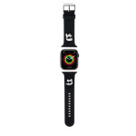 Karl Lagerfeld Karl and Choupette Head NFT Řemínek pro Apple Watch 42/44/45/46/49 Black, KLAWLSLKCNK