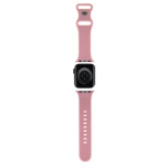 Hello Kitty Liquid Silicone Kitty Head Logo Řemínek pro Apple Watch 38/40mm Pink, HKAWMSCHBLP