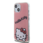 Hello Kitty IML Daydreaming Logo Zadní Kryt pro iPhone 15 Pink, HKHCP15SHKDSP