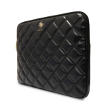 Guess PU Quilted 4G Metal Logo Obal na Notebook 13/14" Black, GUCS14ZPSQSSGK