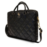 Guess PU Quilted 4G Metal Logo Taška na Notebook 15/16" Black, GUCB15ZPSQSSGK