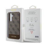 Guess PU 4G Stripe Zadní Kryt pro Samsung Galaxy S24+ Brown, GUHCS24MG4GLBR