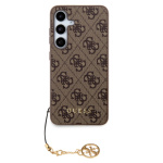 Guess 4G Charm Zadní Kryt pro Samsung Galaxy S24+ Brown, GUHCS24MGF4GBR