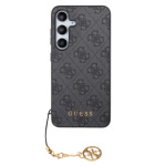 Guess 4G Charm Zadní Kryt pro Samsung Galaxy S24 Grey, GUHCS24SGF4GGR