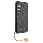 Guess 4G Charm Zadní Kryt pro Samsung Galaxy S24+ Grey, GUHCS24MGF4GGR