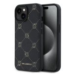 Karl Lagerfeld PU Karl Heads Pattern Magsafe Zadní Kryt pro iPhone 15 Black, KLHMP15SPGKHPHK