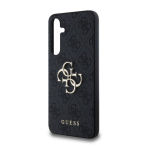 Guess PU 4G Metal Logo Zadní Kryt pro Samsung Galaxy A35 5G Grey, GUHCSA354GMGGR