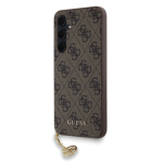 Guess 4G Charm Zadní Kryt pro Samsung Galaxy A35 5G Brown, GUHCSA35GF4GBR