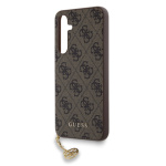 Guess 4G Charm Zadní Kryt pro Samsung Galaxy A35 5G Brown, GUHCSA35GF4GBR