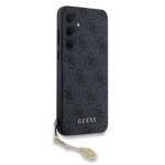 Guess 4G Charm Zadní Kryt pro Samsung Galaxy A35 5G Grey, GUHCSA35GF4GGR