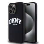 DKNY Liquid Silicone Arch Logo MagSafe Zadní Kryt pro iPhone 12/12 Pro Black, DKHMP12MSNYACH