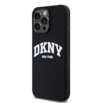 DKNY Liquid Silicone Arch Logo MagSafe Zadní Kryt pro iPhone 12/12 Pro Black, DKHMP12MSNYACH