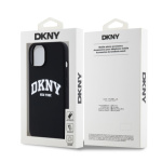 DKNY Liquid Silicone Arch Logo MagSafe Zadní Kryt pro iPhone 13 Black, DKHMP13MSNYACH