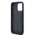 DKNY Liquid Silicone Arch Logo MagSafe Zadní Kryt pro iPhone 14 Pro Black, DKHMP14LSNYACH