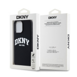 DKNY Liquid Silicone Arch Logo MagSafe Zadní Kryt pro iPhone 14 Pro Black, DKHMP14LSNYACH