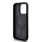 DKNY Liquid Silicone Arch Logo MagSafe Zadní Kryt pro iPhone 15 Pro Black, DKHMP15LSNYACH