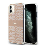 DKNY PC/TPU Repeat Pattern Tonal Stripe Magsafe Zadní Kryt pro iPhone 11 Pink, DKHMN61HRHSEP