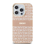 DKNY PC/TPU Repeat Pattern Tonal Stripe Magsafe Zadní Kryt pro iPhone 13 Pro Pink, DKHMP13LHRHSEP