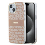 DKNY PC/TPU Repeat Pattern Tonal Stripe Magsafe Zadní Kryt pro iPhone 14 Pink, DKHMP14SHRHSEP