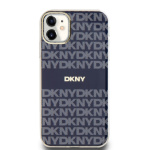 DKNY PC/TPU Repeat Pattern Tonal Stripe Magsafe Zadní Kryt pro iPhone 11 Blue, DKHMN61HRHSEB